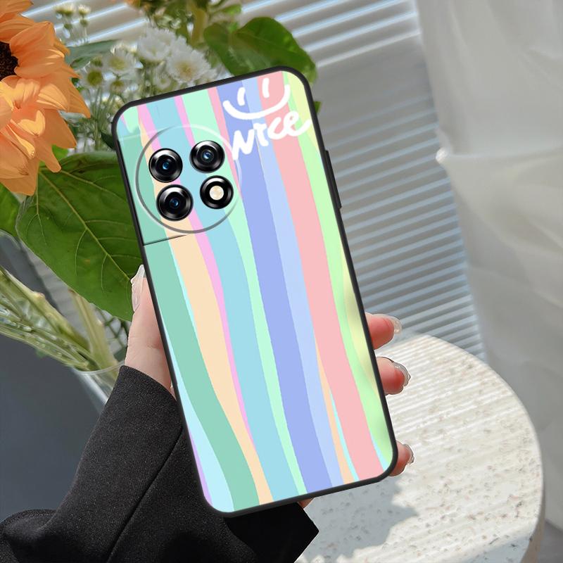 Rainbow Cute Cartoon Case For OnePlus 15 15R 13 13T 13R 12 12R 11 10 10R 10T 8T Nord 5 CE 4 2 3 Lite N20 N30 Cover