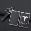 Leather Car Smart Remote NFC Card Key Cover Case Holder Shell Bag for Tesla Model 3 Model Y Protector Auto Keychain Accessories