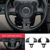 ABS Kohlefaser Lenkradabdeckung Schutzleiste für Volkswagen VW Polo 11-14 Golf 6 2009 - 13 Jetta Touran Bora Caddy Eos