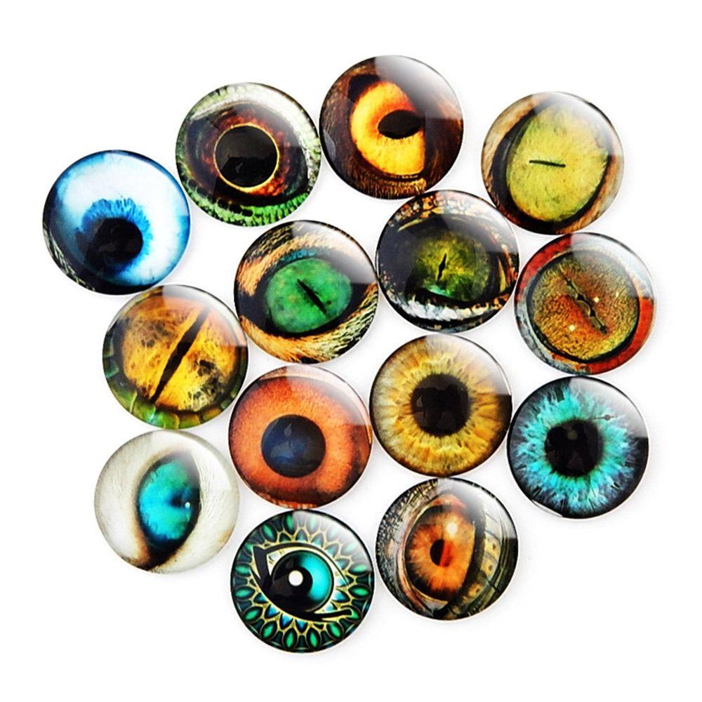 20pcs/10pairs 6mm-20mm Puppet Crystal Eyes Plastic Glitter Crystal Eyes  DIY Doll Accessories