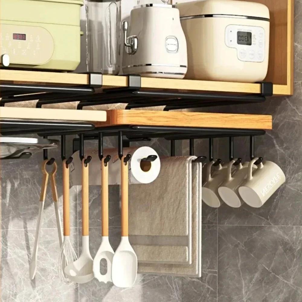 Non Perforated Storage Rack Kitchen Cutting Board Hanging Cabinet Metal Storage Multi Functional Save Space Use Storage Rack