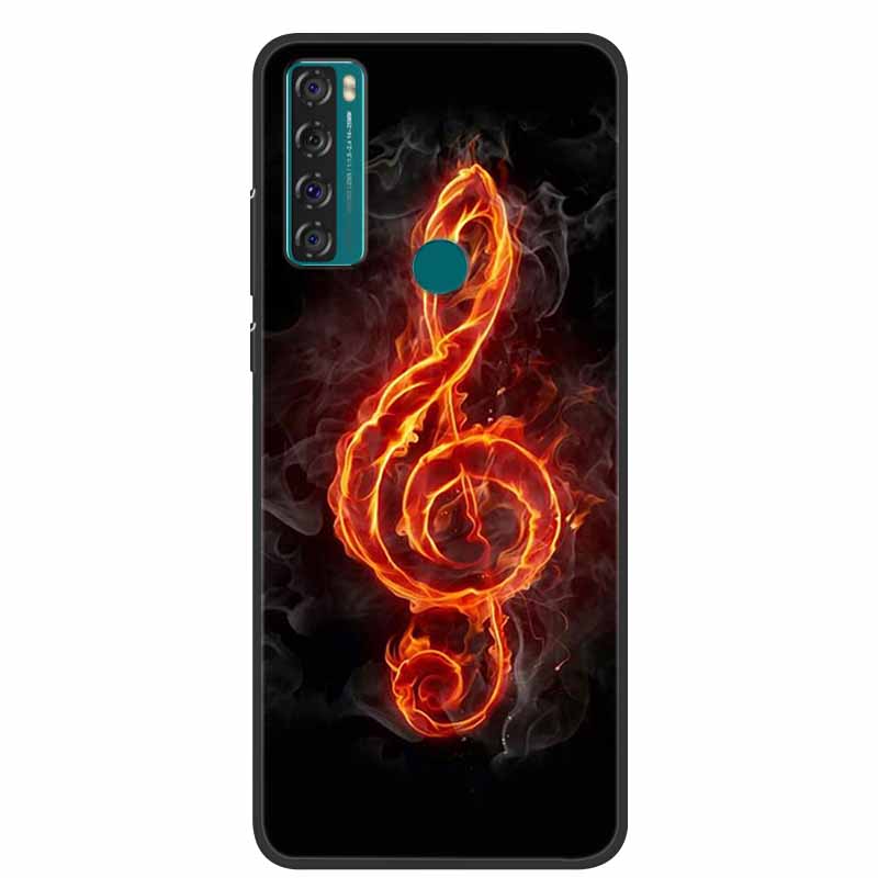 Case For TCL 20 SE Luxury Silicone TPU Soft Phone Cover For TCL 20 SE Case T671H 6.82" Funda Animal Capa Cute Shockproof Coque