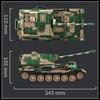 World War 2 Military Jagdpanzer TIGER/P Tank Destroyer Model Building Blocks Bricks WW2 Armored Vehicle Toys For Children Gifts