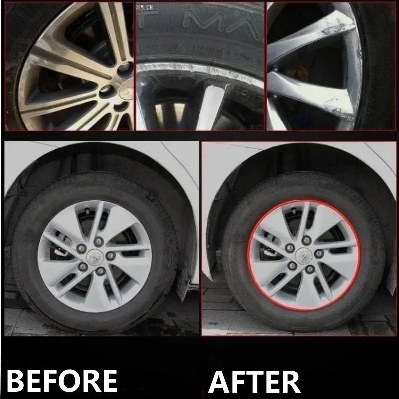 Universal Car Rim Protect Strip 8 Meters Wheel Edge Protector Car Wheel Sticker Tire Protection Care Covers Car Styling