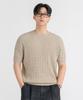LEMAIN SECOND Oversized Washable Crew Neck Cable Short Sleeve Knit_5 Colors