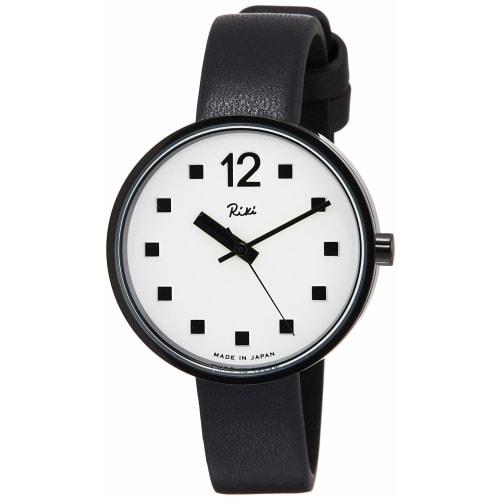

Seiko Watch Riki (AKQK459) Women s Black Watch with Public Clock Motif Designed by Riki Watanabe, Made in Japan