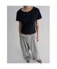 8SECONDS Scoop Neck (U-Neck) Short Sleeve T-Shirt Navy