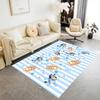 Halloween Bluey Characters Area Rug Suitable for Balcony Game Room Study room Playrooms Anti-slip Rug Anime Office Decor Perfect Gift for Women/Men