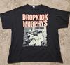 DROPKICK MURPHYS BOSTON t-shirt unisexe noir à manches courtes QT7101