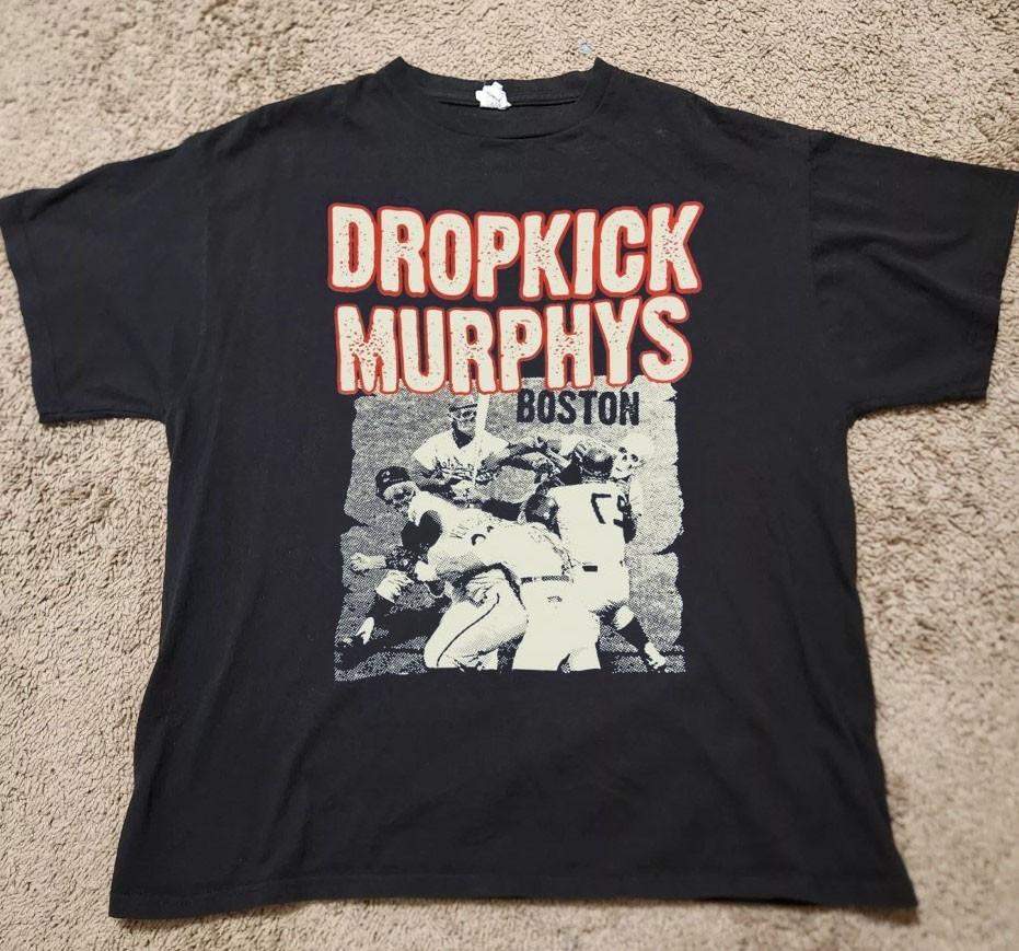 DROPKICK MURPHYS BOSTON unisex black short sleeve tshirt QT7101 S