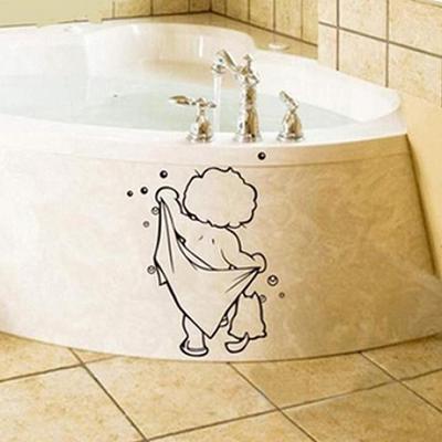 Azulejos para el hogar, calcomanía de pared para gafas, baño para niños, pegatina impermeable extraíble divertida