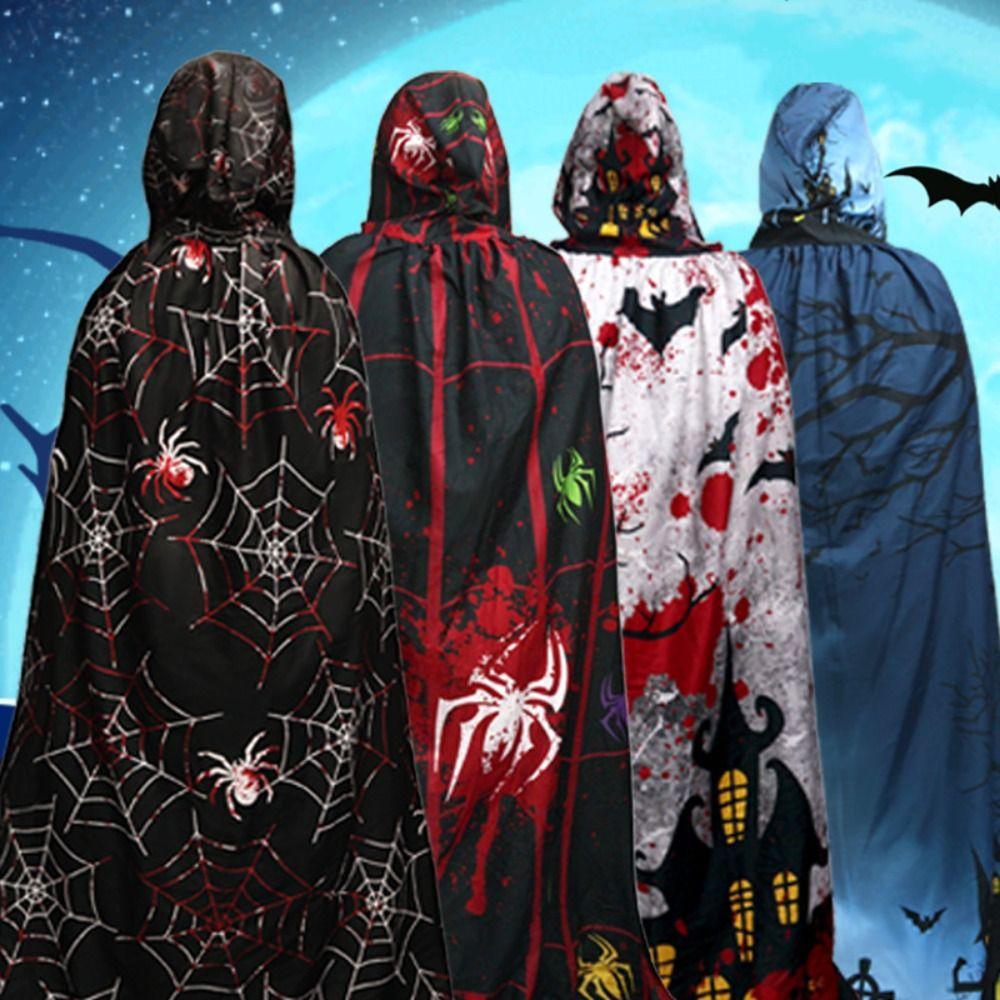 Castle Halloween Costume Cosplay Props Pumpkin Spider Web Cape Performance Property