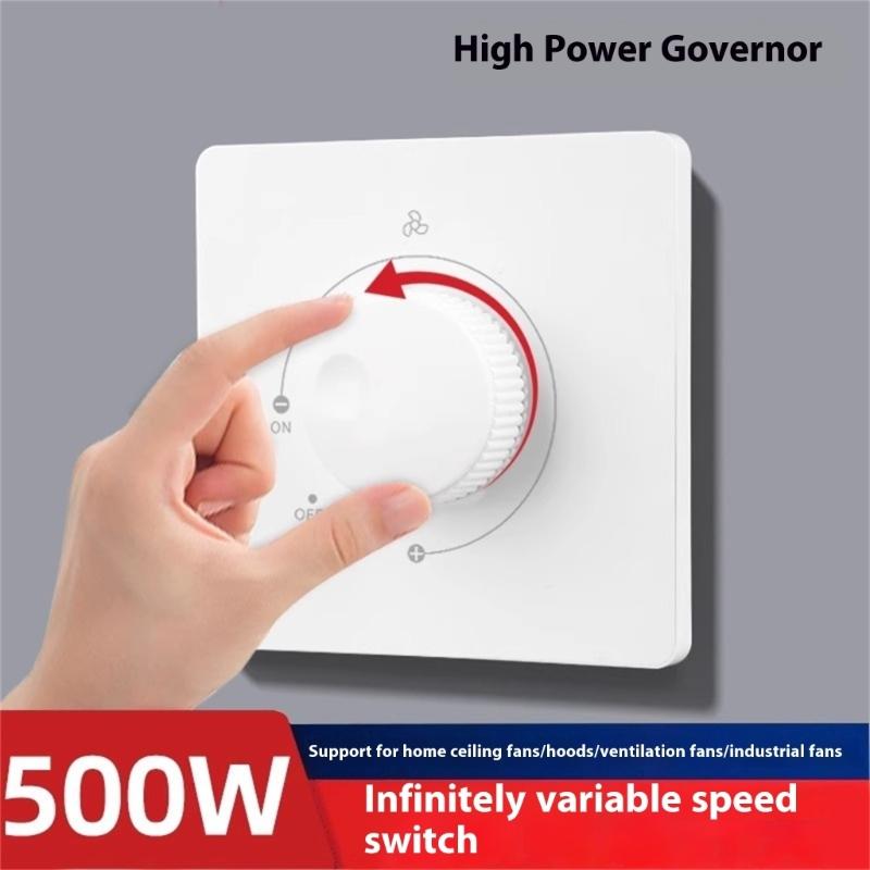 Practical Wall Mounted Fan Speed Controllers Switches Adjustable Accessory With Ceiling Fan 120W 300W 500W 220V 10A