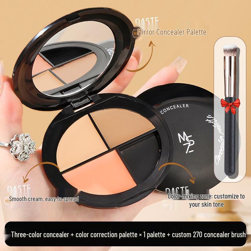 Mingxi Zhi Three-Color Concealer: Conceals Dark Circles, Blemishes, Acne Scars, Brightens, and Contours.