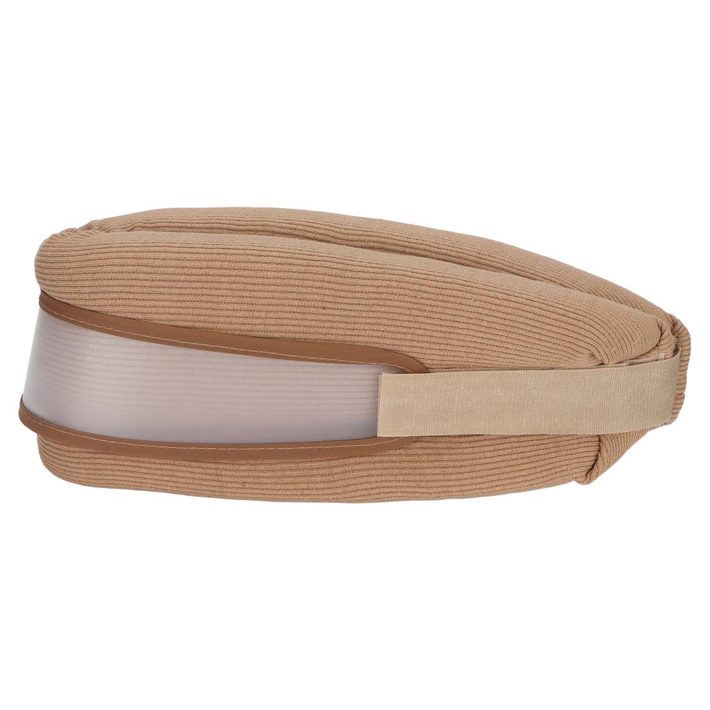 Neck Support Sponge Soft Cervical Spine Tractor with PVC Fixing Strap for Neck Pain Support SleepingBrown