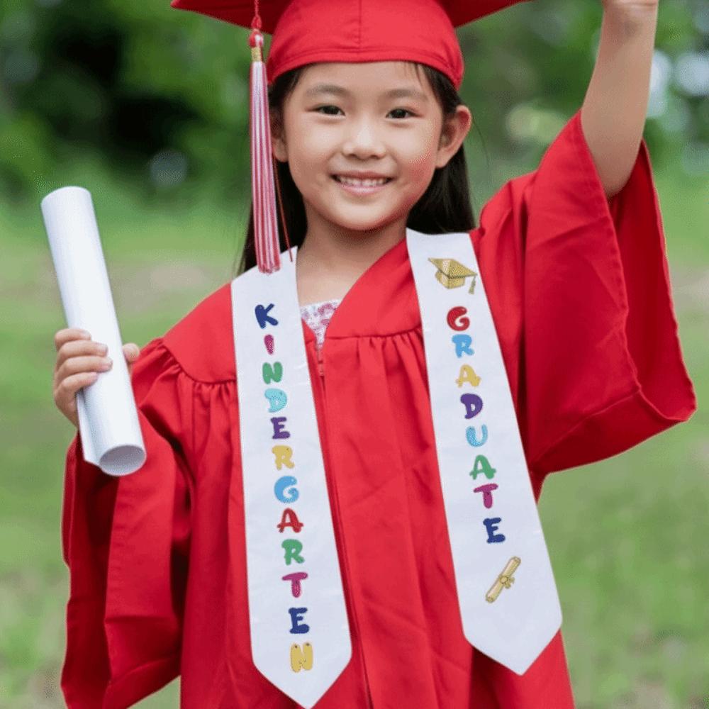 Smooth Satin Shawl Belt Tear-resistant Graduation Honor Stole  Preschool