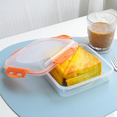 Sandwichbehälter mit Deckel Bento Lunchbox Luftdicht BPA-frei Küchenaufbewahrungsbox Silikondichtring Sandwichhalter