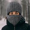 Neck Warmer Full Face Pullover Cap Thickened Ski Knitted Mask Casual Winter Balaclavas Cap  Outdoor