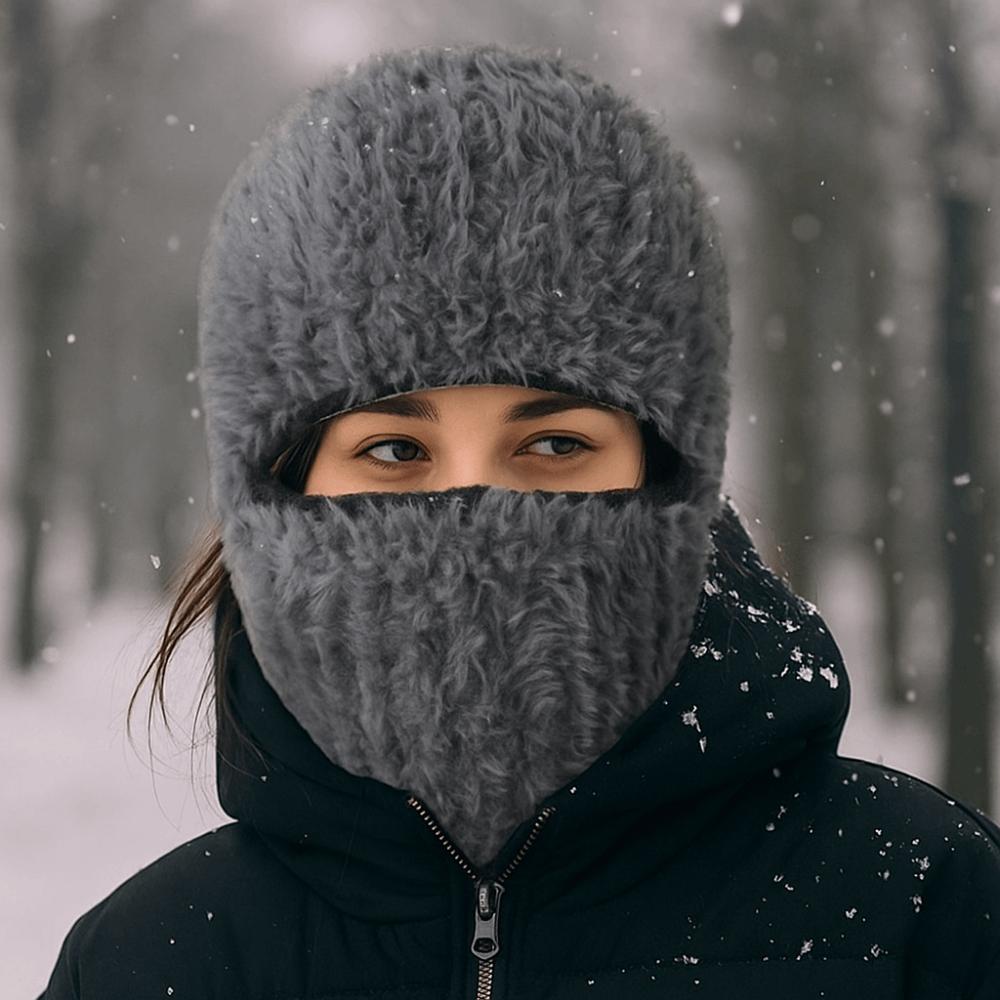 Neck Warmer Full Face Pullover Cap Thickened Ski Knitted Mask Casual Winter Balaclavas Cap Outdoor