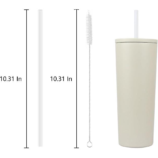 Replacement Straws Compatible With Simple Modern 24oz ulated Tumbler, with 1 Brush (6 Pack for 24oz)