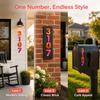 3D Raised House Number Stickers Waterproof Room Number Plate Number Marker Home Entrance