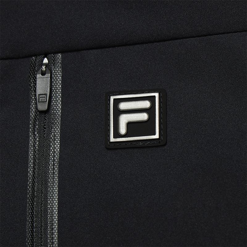 FILA White Classic Minimalist Daily Casual Commuter Versatile Stain-Resistant Plush Comfortable Mid-Length Hooded Down Jacket F11M543912FBK