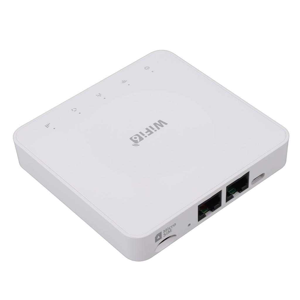 4G CPE Wireless SIM Card Router Dual LAN Port WiFi 6 Mobile Hotspot for B1 B3 B7 B8 B20 B38 B39 B40 B41 Bands