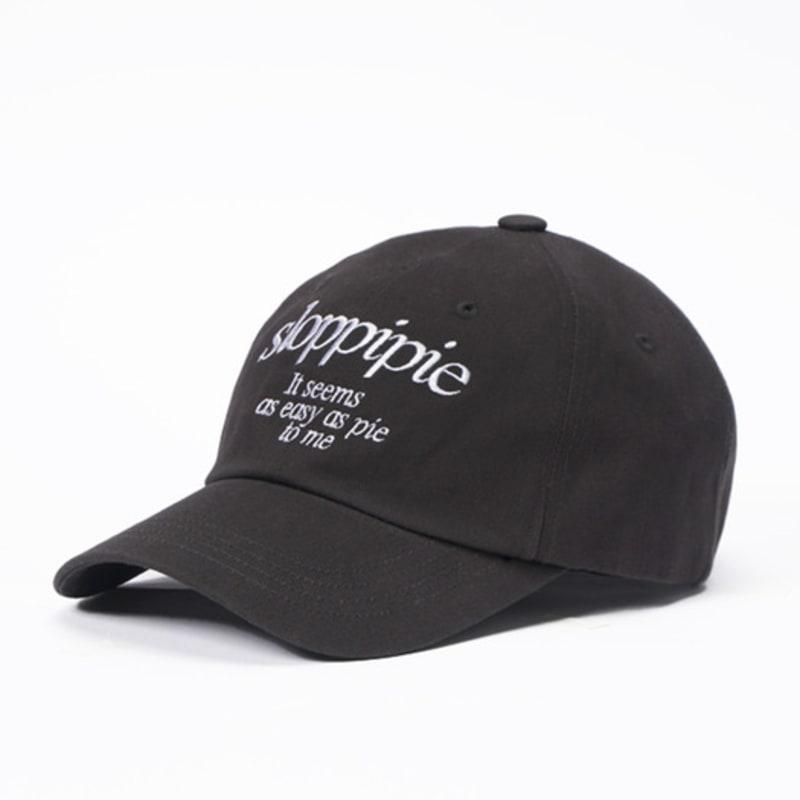 Sloppipie SIGNATURE COTTON BALL CAP [CHARCOAL]
