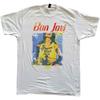 Bon Jovi T Shirt Slippery When Wet Original Cover Official Mens White S
