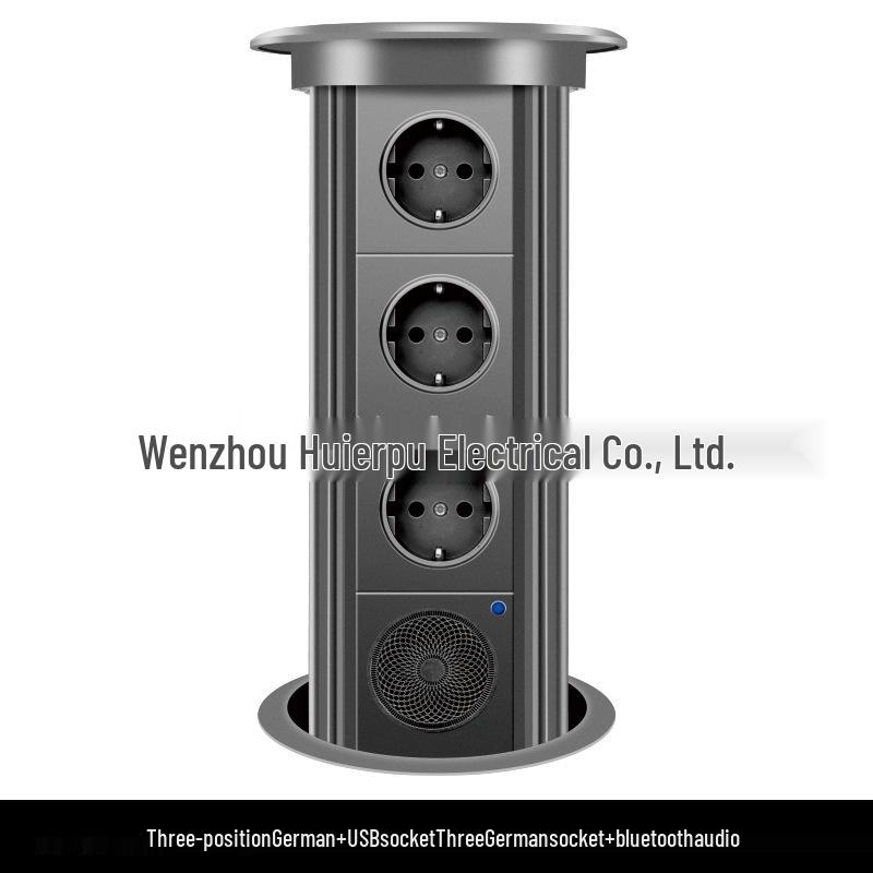 SJ Automatic Pop-Up Kitchen Island Power Socket