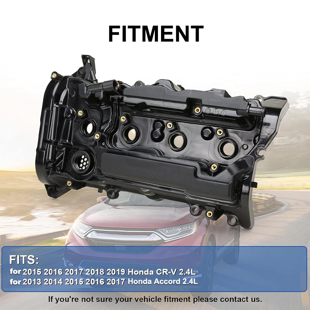 Premium Quality Engine Valve Cover with Gaskets Cylinder Head Cover Exact Fit for Honda Accord 2013-2017 CR-V 2015-2019 2.4L