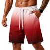 Herren lockere Layer-Shorts mit Taschen, leichte Trainingsshorts für Fitnessstudio, Strand und