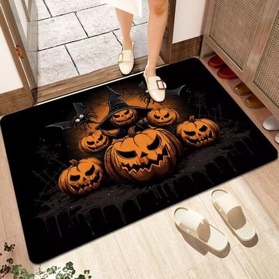 Halloween Mat For The Entrance Door Crystal Velvet Halloween Carpet For The Bathroom Mat