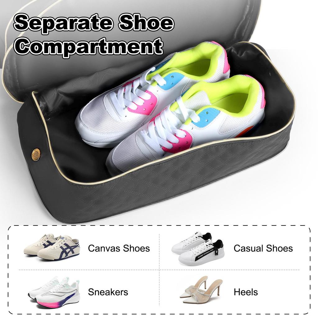 Korean Style Expandable Travel Bag - Large Capacity, Wet/Dry Separation, Sports & Student Carry-on