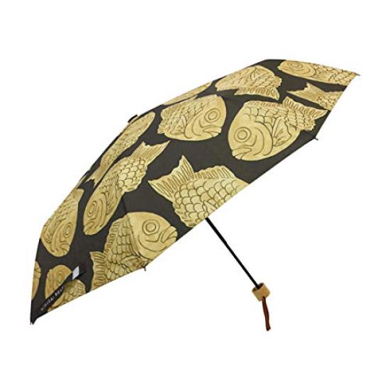 Hokusai Graphic Folding Umbrella 95cm Pattern Textile Three Folding Umbrella Women's Men's [Japanese Taiyaki]