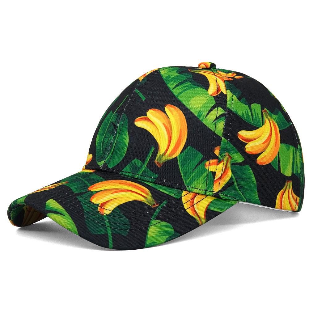 COKK Baseball Cap Women Cute Fruit Printed Sun Hat Adjustable Sunshade Summer Hats For Women Outdoor Casual New