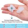 Sumifun 8 Pairs/box Multiple Size M+L White Toe Separator Thumb Correction Toe Correction Toe Protector Foot Care