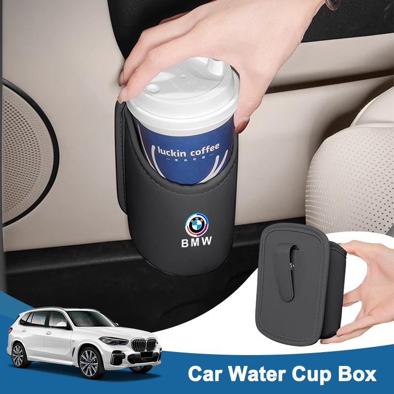 GFOU9 Car Styling Water Cup Holder Hanging Storage Box Accessories For BMW 50th X1 X3 X5 X4 X6 E46 G20 G32 G11 G12 F30 F20 F10 E90 E60