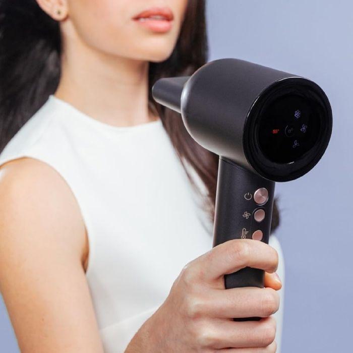 Cecotec secador de pelo bamba ionicare rockstar nano iontech. 1600w, nano iones, 110000rpm, pantalla, control inteligente del