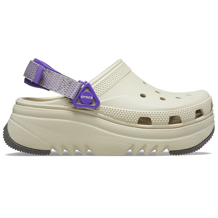 Crocs Hiker Xscape EVA Hunter Comfortable Thick Sole Beach Clogs Unisex Footwear White Purple 208365-2CF