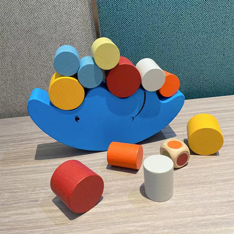 Moon Balancing Blocks: Parent-Child Interactive Jenga Kindergarten Wooden Stacking Game