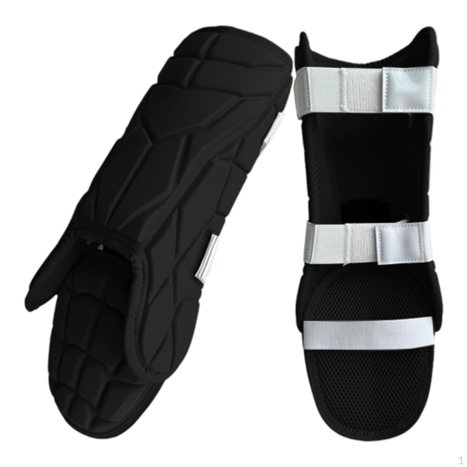 

Защита ног для бейсбола, регулируемая, для подростков, универсальная, легкая, для тренировок чёрный