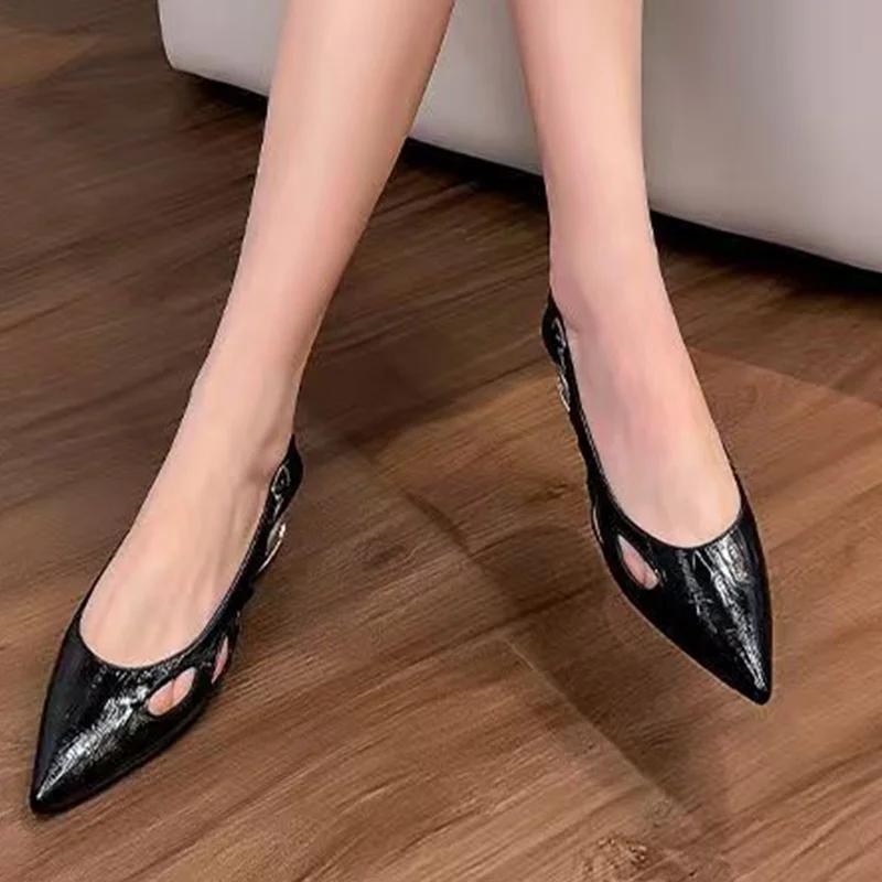 Fashion Women's Pointed Toe Sandals Summer Designer Heels Shoes Fashion Dress Elegant Woman Pumps 2025 New Trend Brand Mujer Zapatillas