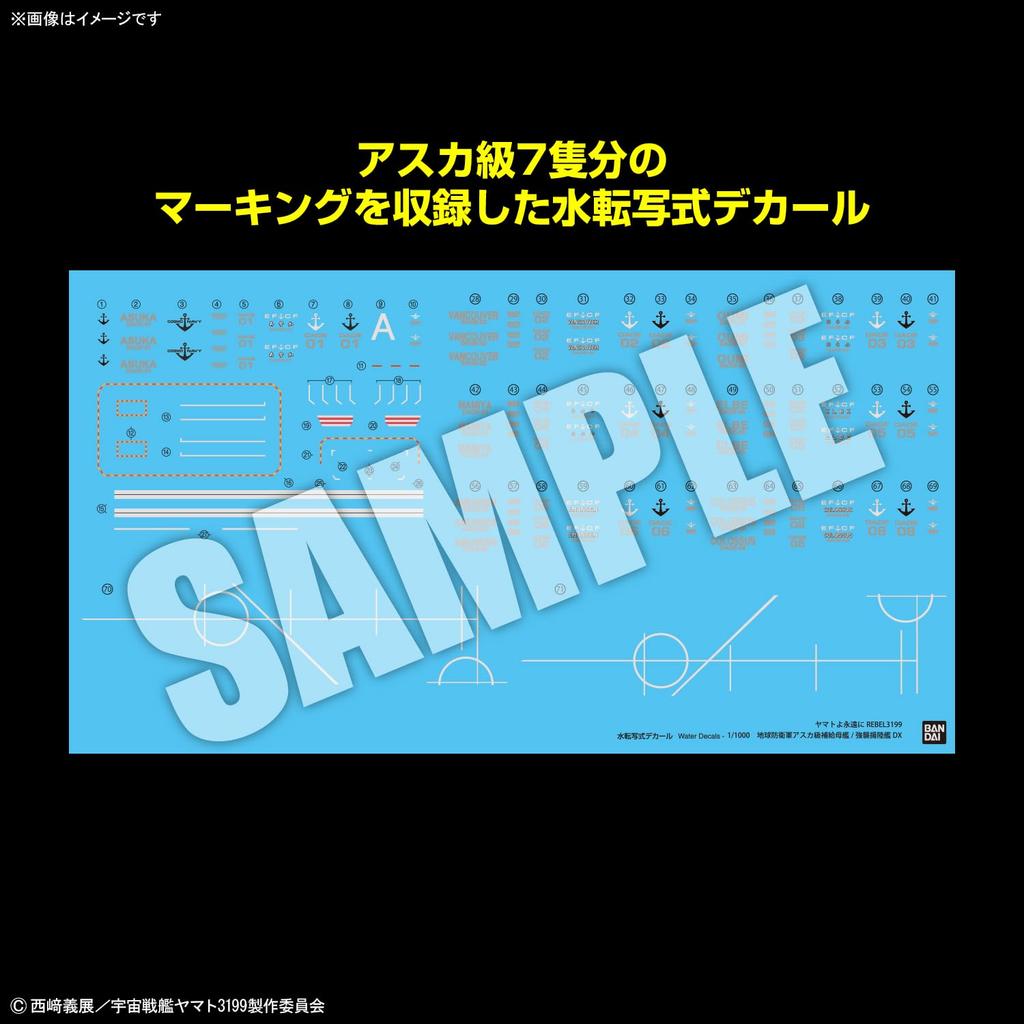 BANDAI SPIRITS Yamato Asuka Clasa DX 1/1000 - figurină