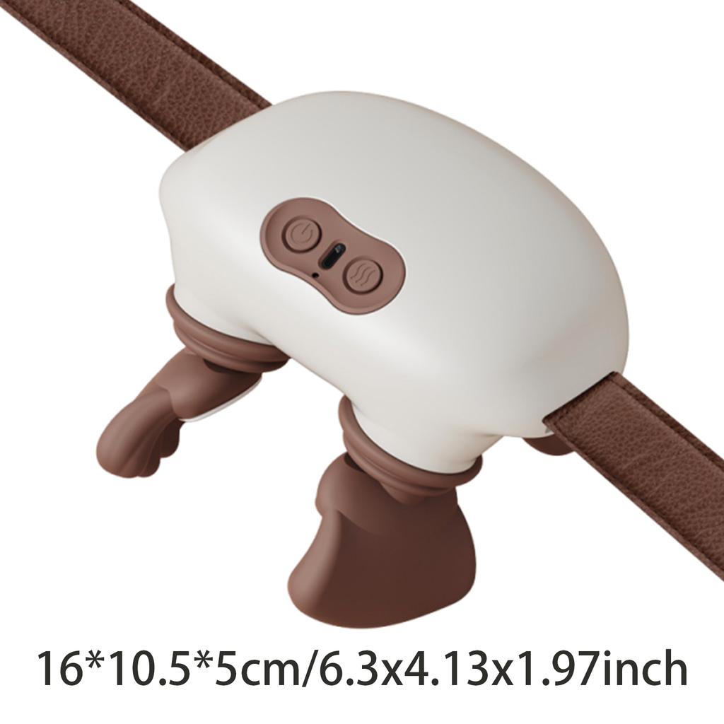 Shoulder Massager Rechargeable Shiatsu Neck and Back Massager Deep Tissue Kneading Massage Pillow Gifts for Men Women