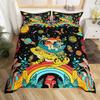 Bohemian Mushroom Print Duvet Set Bedding Set Stylish Flower Bed Set