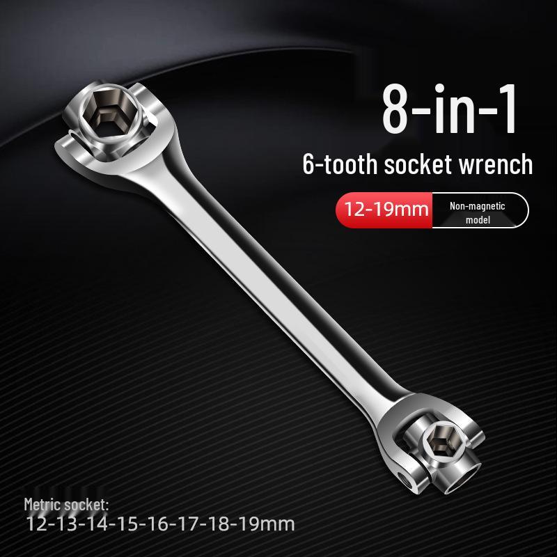 Niemiecki 52-w-1 Wielofunkcyjny Zestaw Kluczy Nasadowych i Uniwersalny Klucz z Obrotową Głowicą 8-w-1