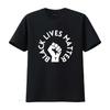 BLM Black Lives Matter Fist Crewneck Softstyle Cotton DEI Tee T Shirt Gender Neutral Gift Vintage Washed Homme Breathable