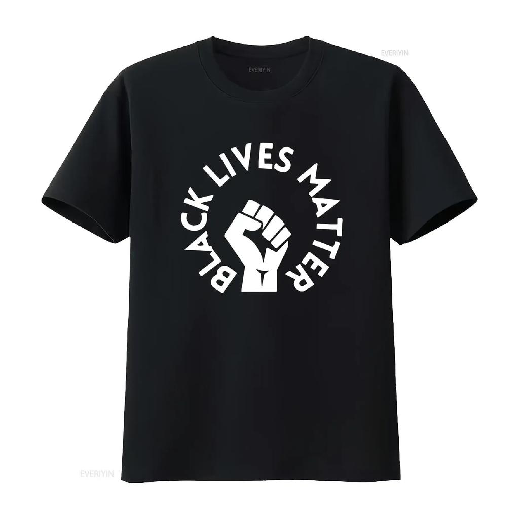 BLM Black lives matter fist crewneck softstyle cotton DEI tee t shirt gender neutral gift vintage Washed homme Breathable