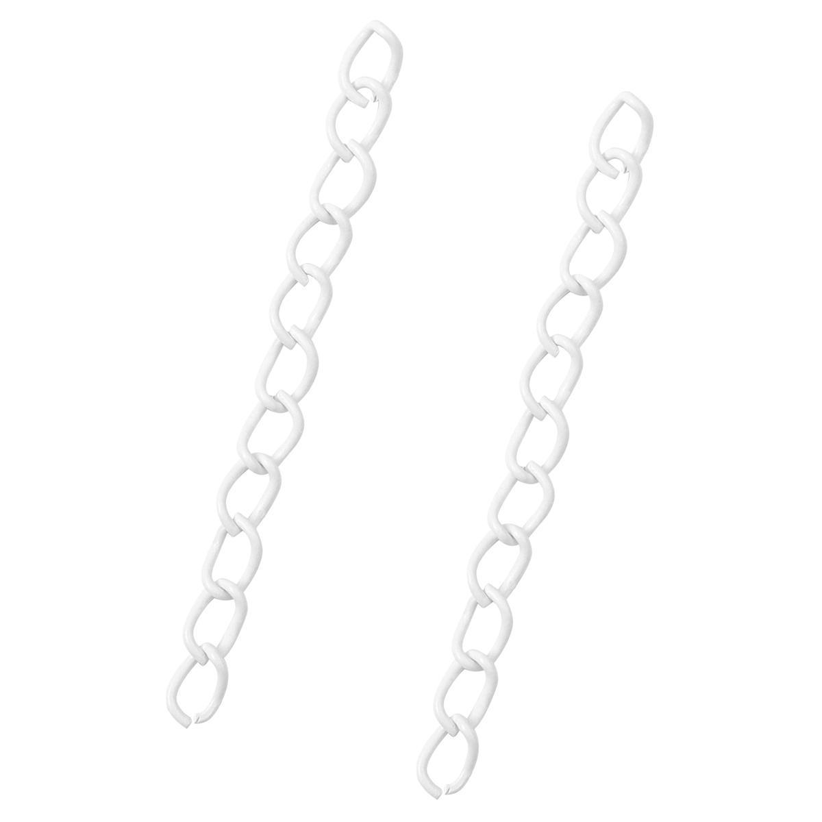 

10-50 шт., удлинительная цепочка, объемные концевые соединители, ожерелье, удлиненные цепочки для DIY, брелок для изготовления ювелирных изделий, фурнитура 20pcs белый